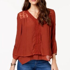 Style & Co Long Sleeve Blouse - SP